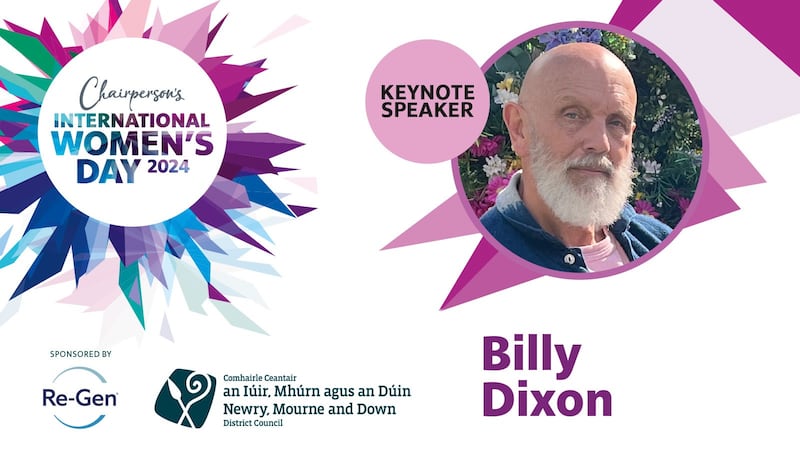 Billy Dixon has withdrawn as keynote speaker for the event to mark International Women's Day