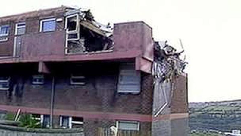 The scene of the 'Good Samaritan' bombing in Derry in 1988