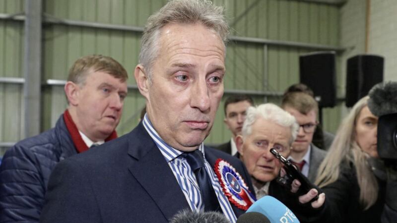 The DUP&#39;s Ian Paisley speaking to the media after his re-election as MP in North Antrim in December. Picture by Niall Carson/PA 