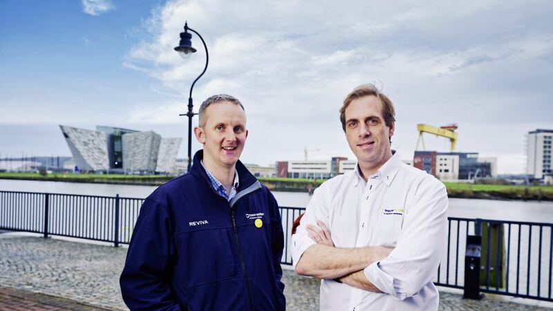 Aidan Fisher, general manager of Trouw Nutrition Ireland, and the company&#39;s EU managing director Bastiaan van Tilburg discuss the future investments and growth of at the company&#39;s Belfast headquarters 
