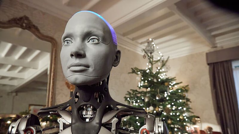 The robot said humans have the ‘superpower’ to bring a little bit of joy to the world.
