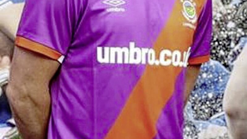 The new Linfield away jersey 