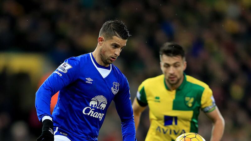 Everton's Kevin Mirallas has been the subject of transfer speculation in recent weeks &nbsp;