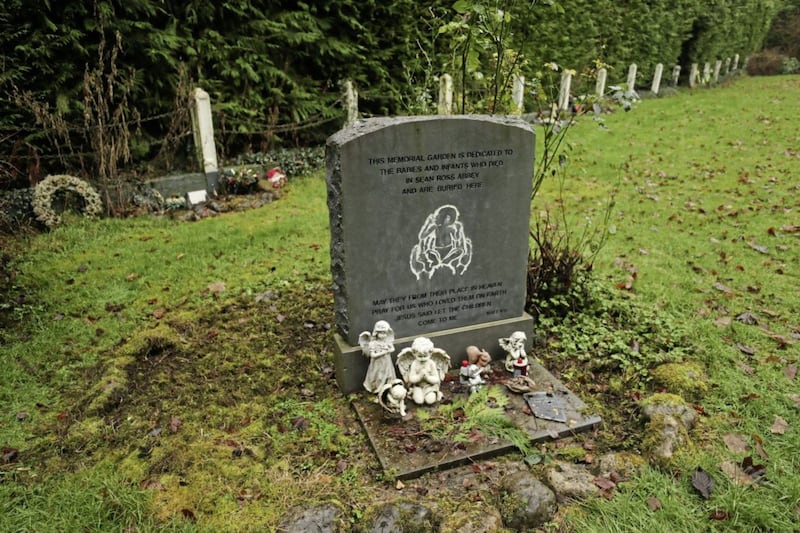 The infants&#39; graveyard at Sean Ross Abbey in Roscrea, Tipperary, which was mother and baby home operated by the Sisters of the Sacred Hearts of Jesus and Mary from 1930 to 1970. Picture by Niall Carson/PA Wire 