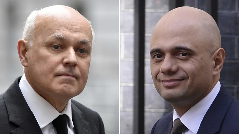 Iain Duncan Smith (left) has accused Business Secretary Sajid Javid (right) of privately backing Brexit, even though he publicly supports the EU Remain campaign. Picture by PA Wire&nbsp;
