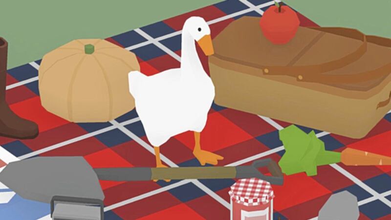Each scene in Untitled Goose Game offers a handful of scenarios ranging from &quot;have a picnic&quot; to &quot;throw the groundskeeper&#39;s rake in the lake&quot; 