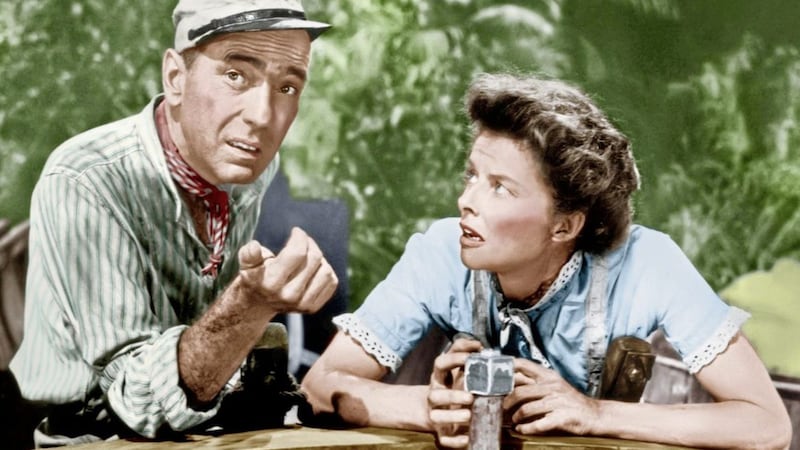 Humphrey Bogart and Katharine Hepburn&#39;s chemistry sizzles in The African Queen 