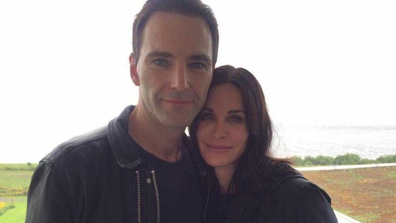 Courteney Cox with fiance Johnny McDaid in Co Kerry 
