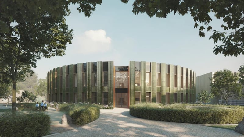 Artist's impression displaying one of two buildings Gilbert-Ash will build for St Paul's School in London.