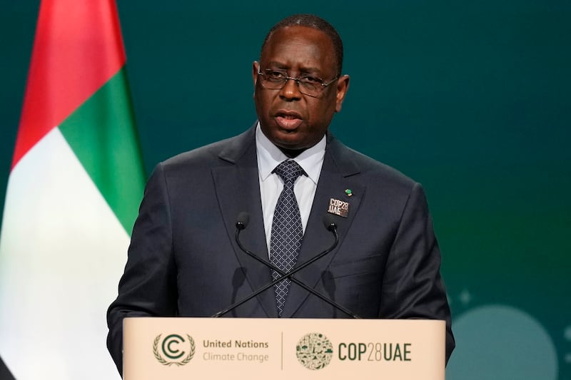 Senegalese President Macky Sall has postponed presidential elections scheduled for February 25 (Rafiq Maqbool/AP)