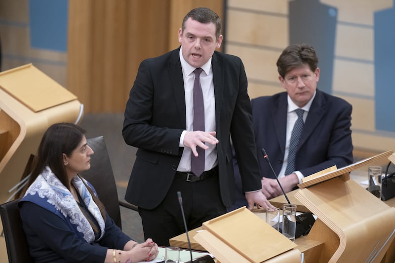 Scottish Conservative leader Douglas Ross has submitted a motion of no confidence in the First Minister.