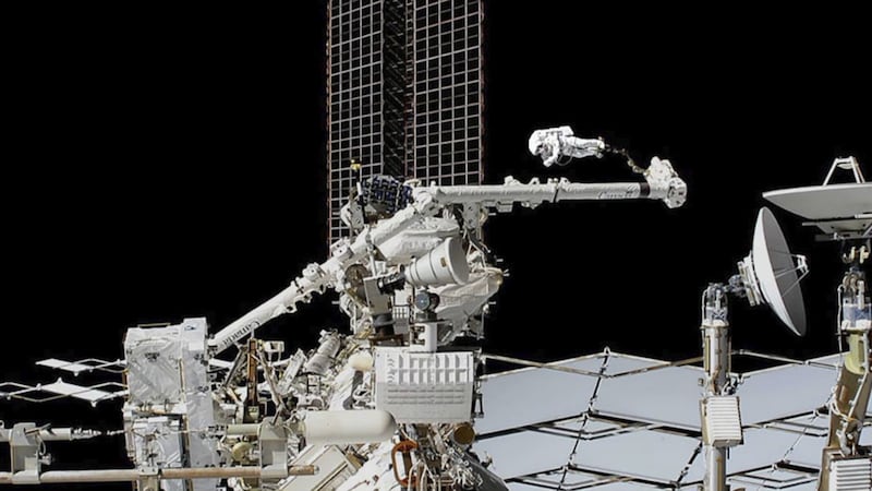 Italy’s Luca Parmitano and Nasa’s Andrew Morgan carried out their third spacewalk in nearly three weeks.