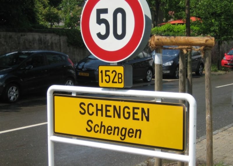 Schengen sign.