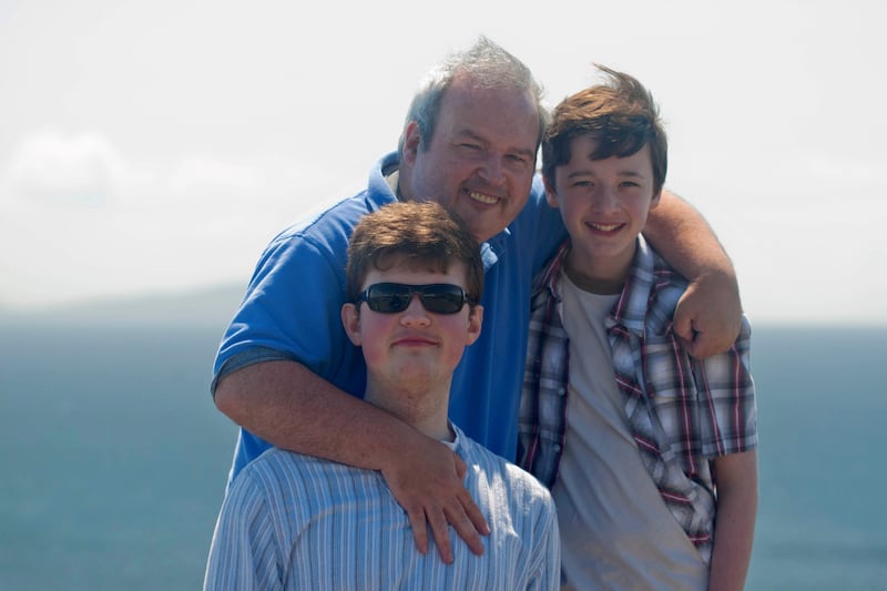 Seamus Kelters with his sons&nbsp;
