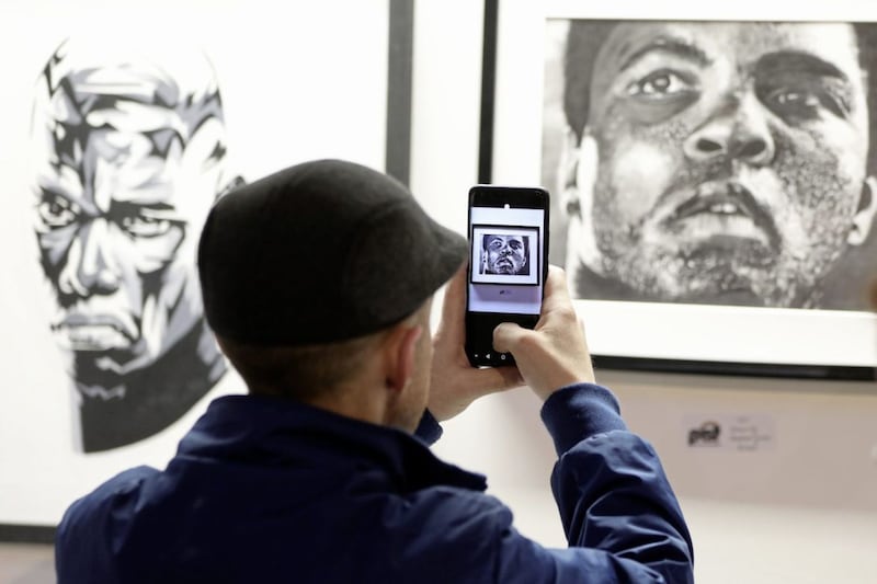 Prisoners Art Exhibition, Duncairn Art Centre, Belfast. Photograph by Declan Roughan. 