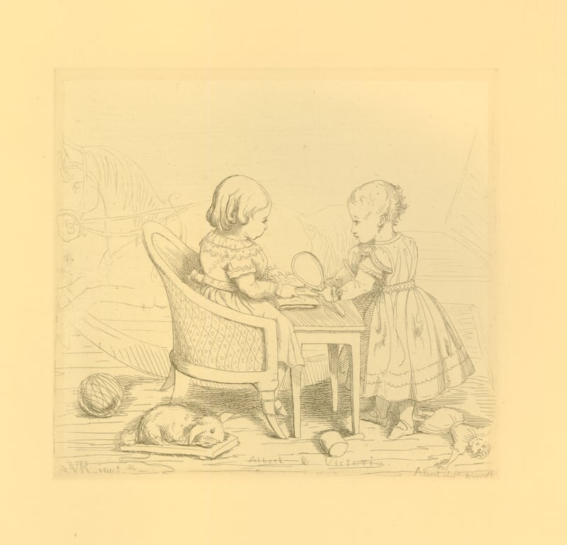 Etching by Queen Victoria and Prince Albert
