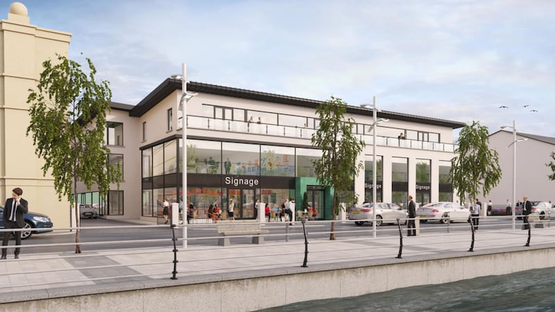 Artist&rsquo;s impression of the completed Custom House scheme on Merchant&rsquo;s Quay in Newry 