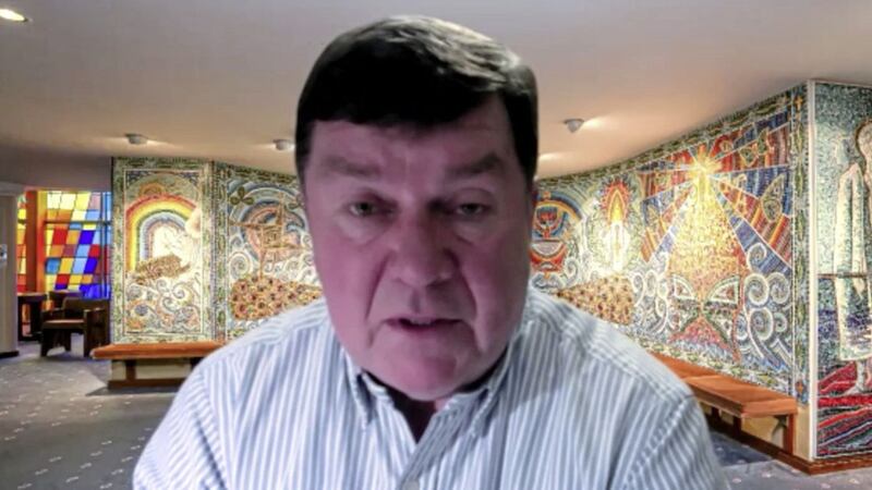 Fr Stephen McBreary issued a video message to parishioners 