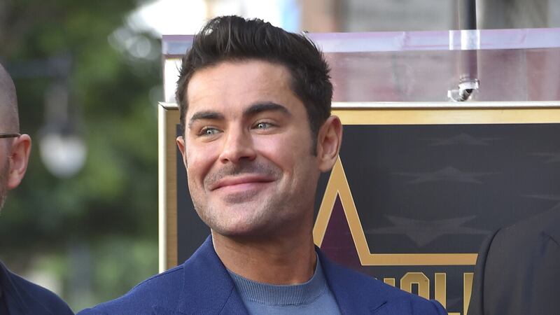 Zac Efron attends a ceremony honouring him with a star on the Hollywood Walk of Fame (Jordan Strauss/Invision/AP)