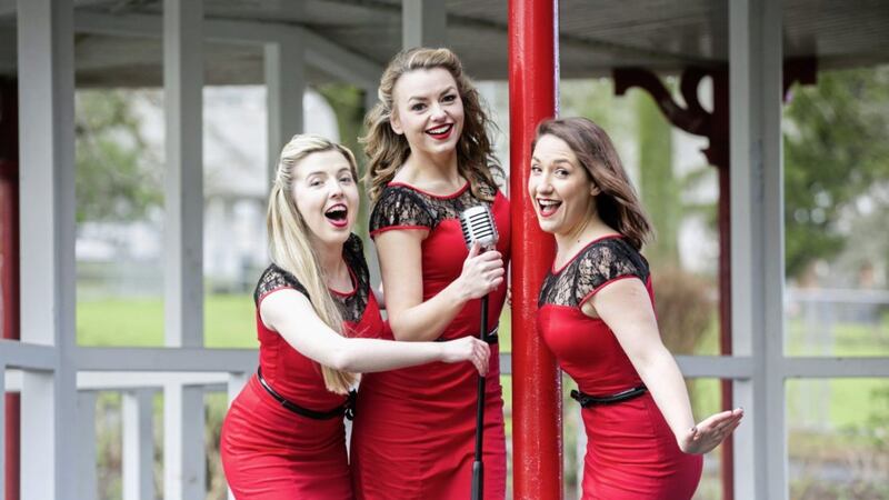 From left &ndash; Claire McCartney, Ciara Mackey and Rosie Barry who form The Jazzabelles, a new musical at the Lyric theatre