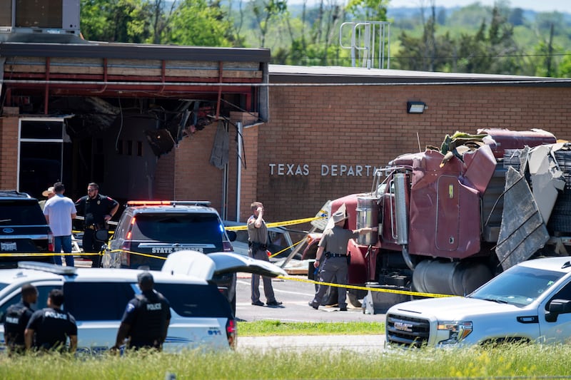 One person was killed and 13 injured (Meredith Seaver /College Station Eagle via AP)