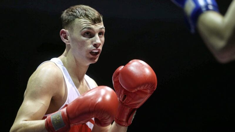 Three-time national elite champion Sean McComb, who is part of the Irish squad training at Jordanstown this week, is determined to make his mark on the world stage this year. Picture by Hugh Russell 