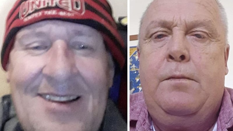 Nigel McGraw (left) and Russell McAfee were found dead in an apartment in Coleraine&nbsp;