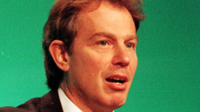 &nbsp;Tony Blair whose headline-grabbing admission of the British government's culpability over the Irish Famine was in fact hastily ghost-written by aides, previously classified documents reveal.