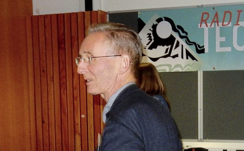 Professor Godfrey Boyle pictured at the Radical Technology Revisited conference in 2016 