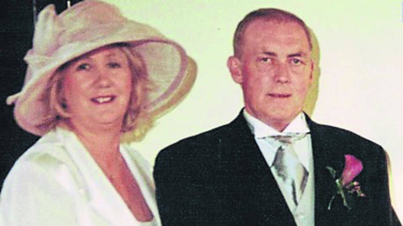 victims: Grandparents Jim and Marie Quigley who died on Monday in a murder-suicide. Right, lorry driver Harry McNeill Legg was injured when Mr Quigley drove his car at him 