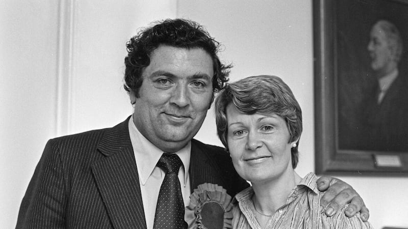 John Hume and wife Pat in 1979 after he won his seat in the European Parliament 