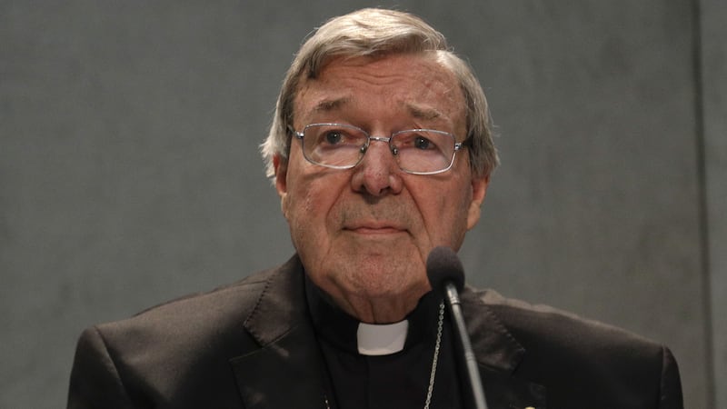 Cardinal George Pell meets the media, at the Vatican. <br />The Catholic Archdiocese of Sydney says Vatican Cardinal George Pell will return to Australia to fight sexual assault charges as soon as possible. <br />(Photo/Gregorio Borgia)&nbsp;