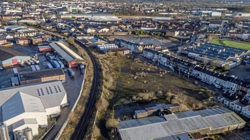 The site of the proposed Home Bargains development in Ballymena. 