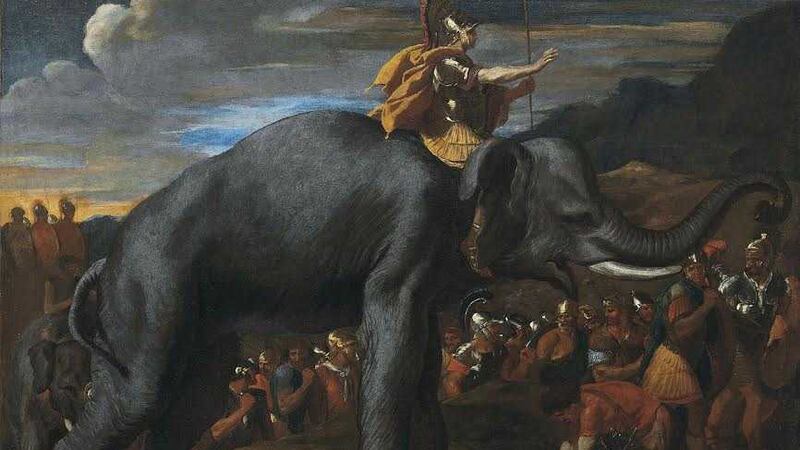 &nbsp;Hannibal led his army, including 30,000 men and around 40 elephants, from Carthage and across the Alps to attack the Romans