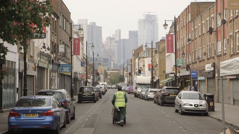 The film-maker says that although Hackney is ‘crime-ridden, poor and dilapidated’, it is still arguably one of London’s trendiest neighbourhoods.