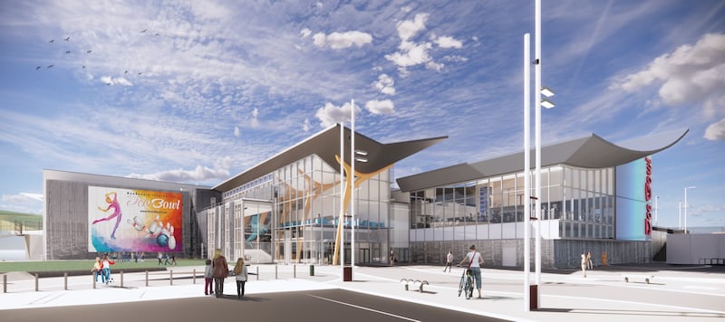 An artist's impression of the redeveloped Dundonald Ice Bowl.