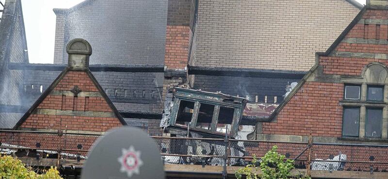 More than &pound;3 million worth of damage was caused to Belfast&rsquo;s Cathedral Buildings. Picture by Hugh Russell 
