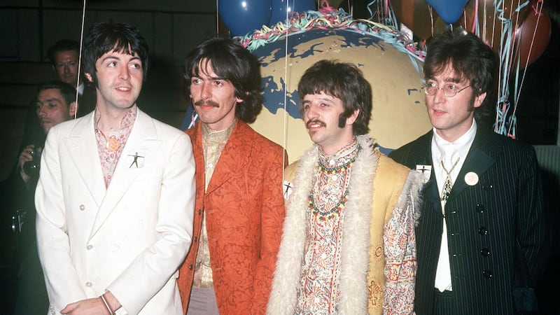 Sir Paul McCartney, George Harrison, Sir Ringo Starr and John Lennon (PA)