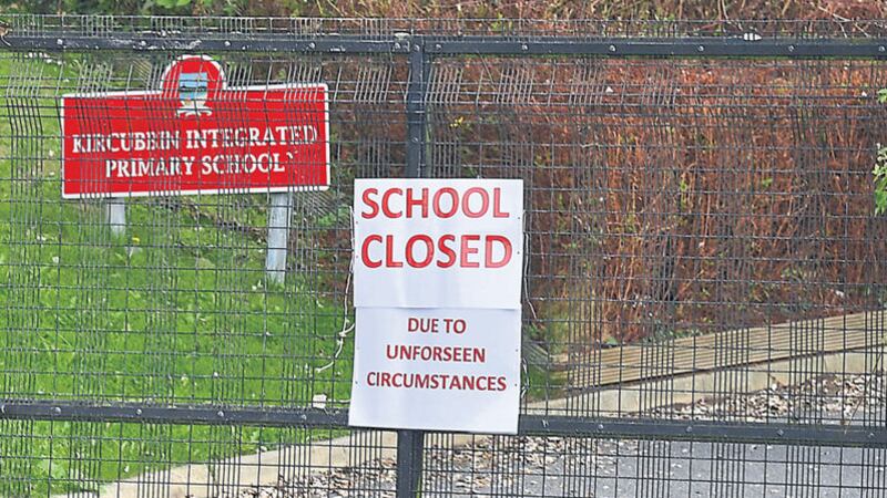 Kircubbin Integrated Primary School remained closed yesterday following the young boy's death. Picture by Arthur Allison /Pacemaker&nbsp;