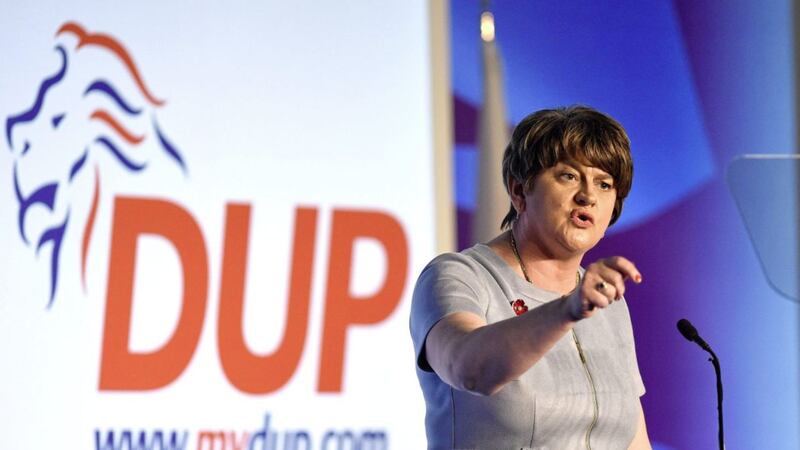 DUP leader Arlene Foster at the party&#39;s annual conference in Belfast. Picture by Michael Cooper/PA 