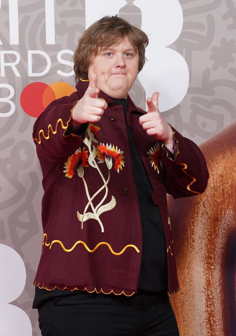 Lewis Capaldi attending the Brit Awards 2023 at the O2 Arena, London 