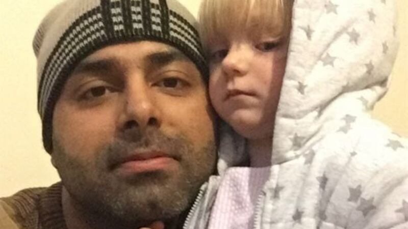 Abdul Wahab with his stepdaughter, Nadia, who was five years of age when he killed her after months of abuse