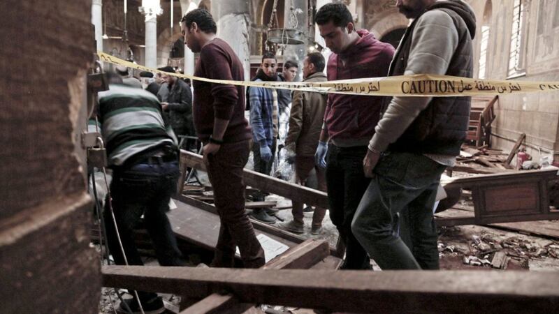 The blast at Egypt&#39;s main Coptic Christian cathedral is one of the deadliest attacks carried out against the religious minority in recent memory. Picture by Nariman El-Mofty, Associated Press 