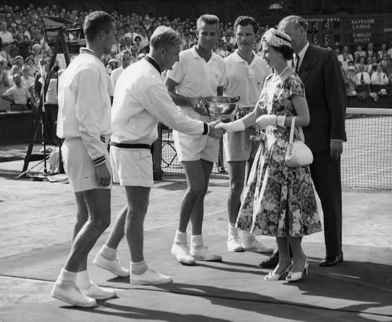  Queen Elizabeth II at Wimbledon 1957