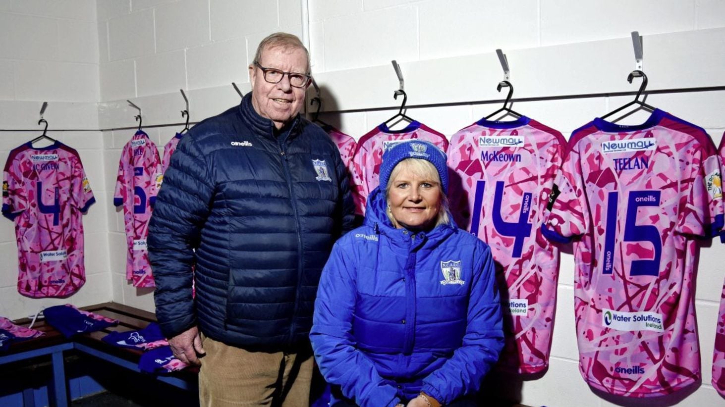 Volunteers Dorothy Taylor and Sean Gaffney - the backbone of Newry City AFC