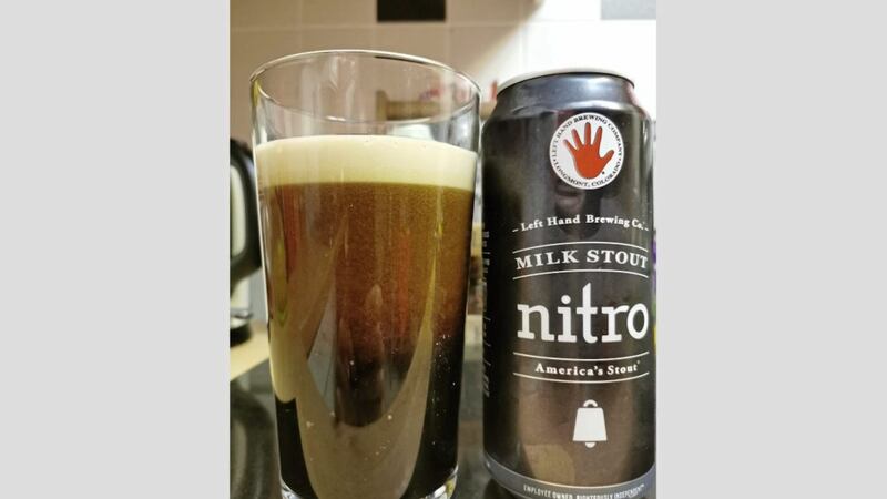 Nitro Milk Stout from Left Hand, available from CraftCentral.ie, which is based in Dublin but delivers to the north 