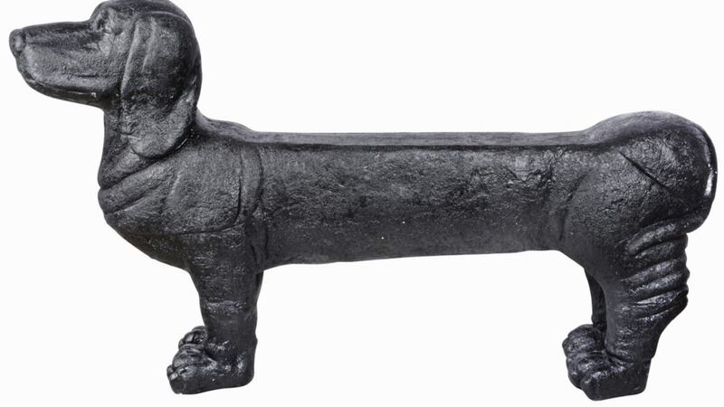 Daschund dog garden bench, &pound;179.99, The Present Finder 