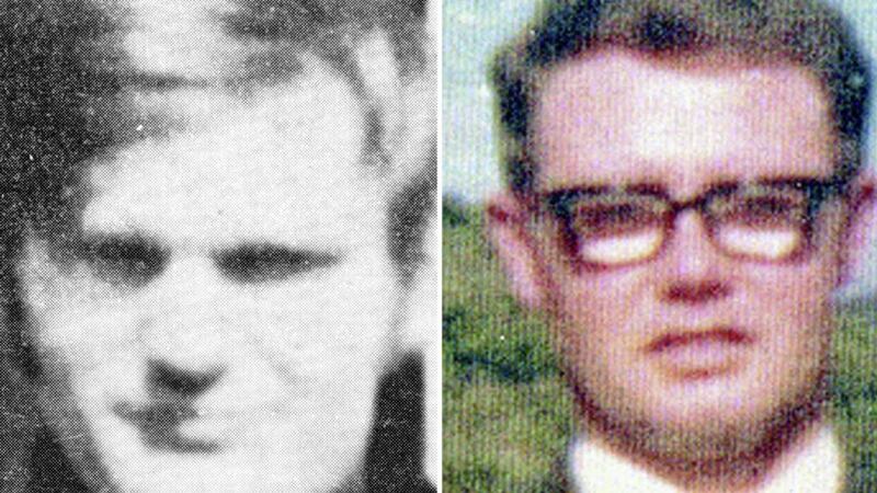 Soldier F is to charged with the murder of Bloody Sunday victims, Jim Wray (left) and William McKinney. PICTURE: Bloody Sunday Trust/PA Wire. 