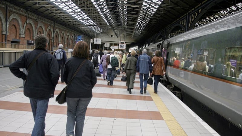 Disruption was caused on Belfast to Dublin rail services after a security alert yesterday 