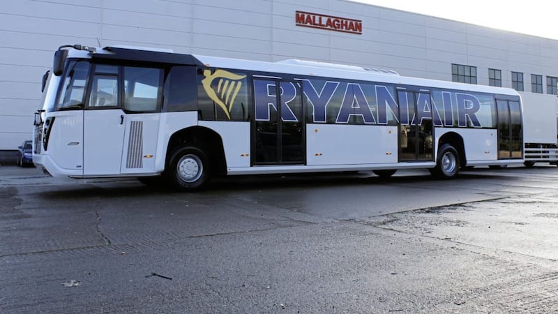 Dungannon-based aviation manufacturer Mallaghan last year announced a major contract to build a fleet of airport buses for Ryanair 